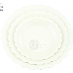 花邊圓型餐盤(6、4PCS